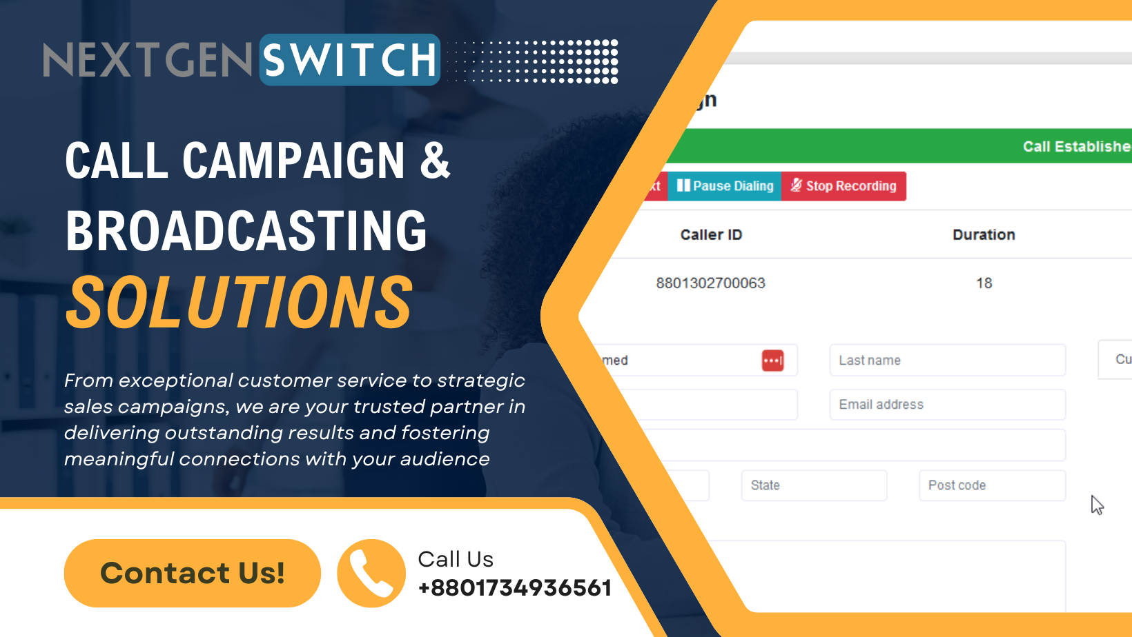 Call campaign and broadcast solution overview